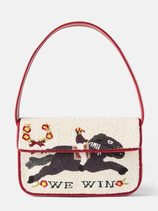 STAUD Handbags - STAUD Tommy Beaded Bag, Derby